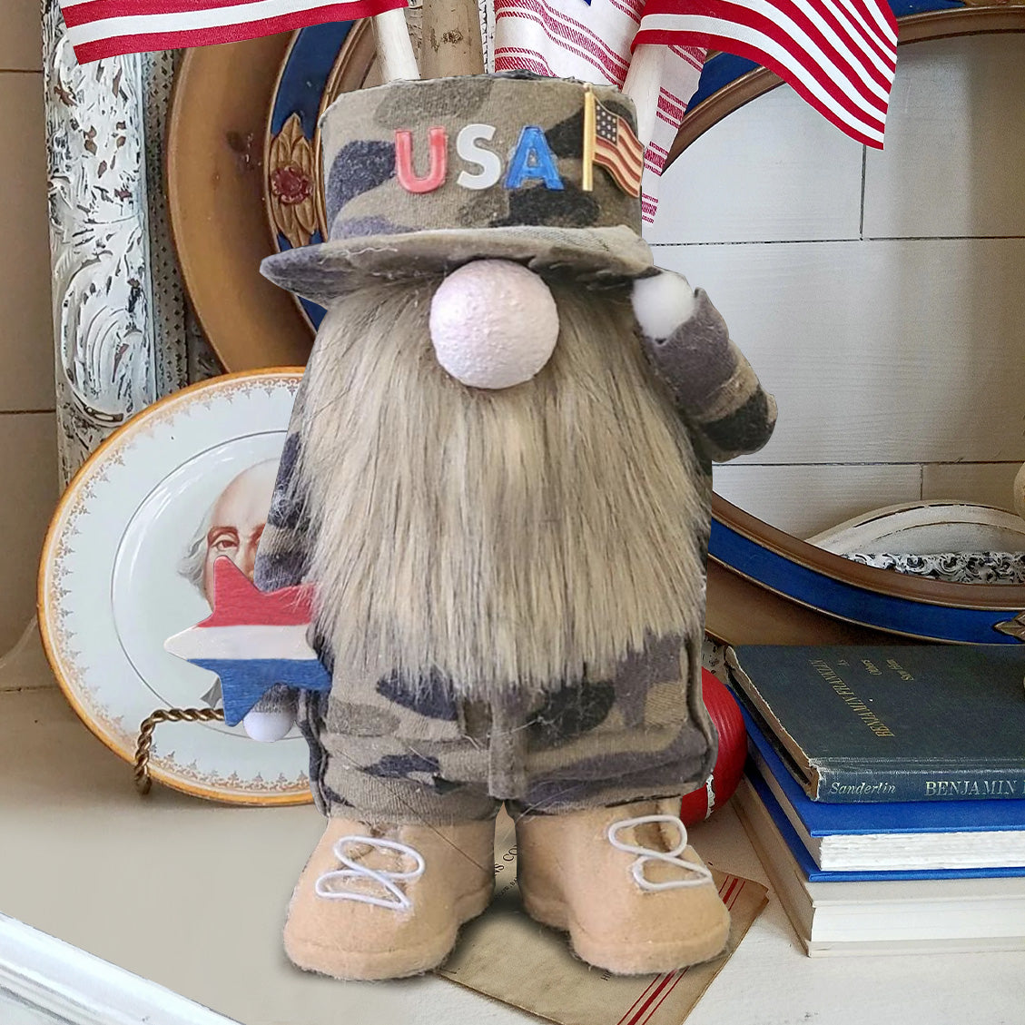 【Presale - ETA May】USA Military Gnome