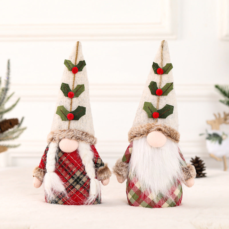 Christmas Holly Gnome