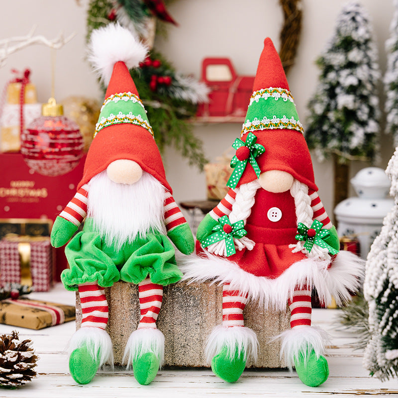 Christmas Elf Long Legged Gnome