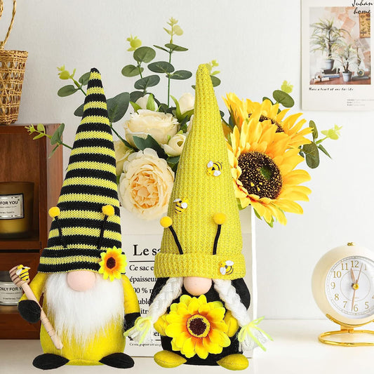 Bee Sunflower Gnome