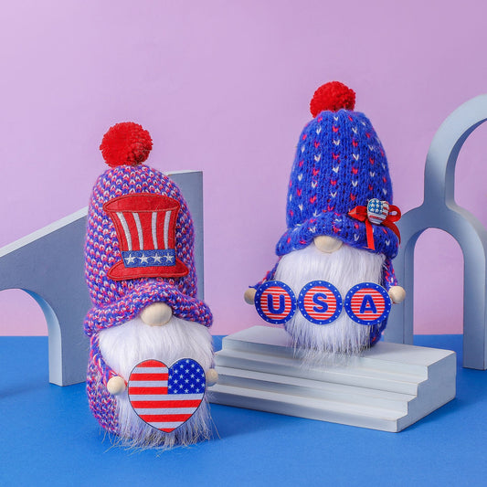 4th of July Knit Gnome