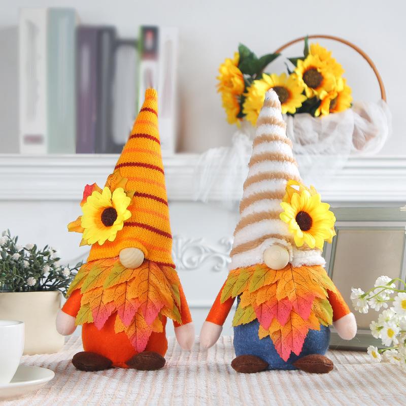 Harvest Maple Sunflower Gnomes