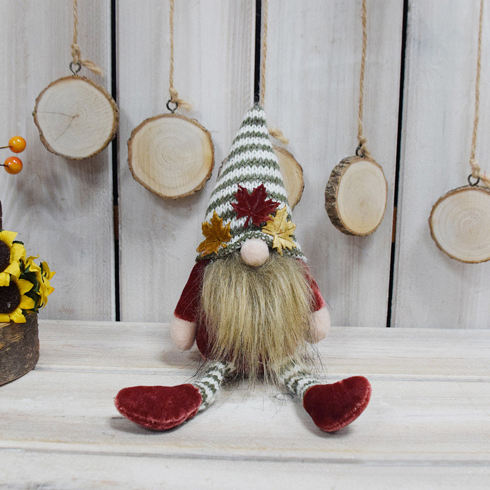 Knitted Leggy Maple Gnome