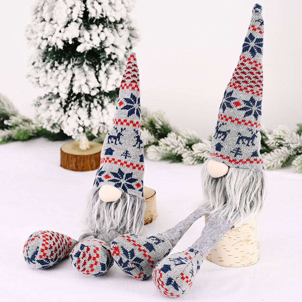Knitted Christmas Elf Gnome（1 Pcs）