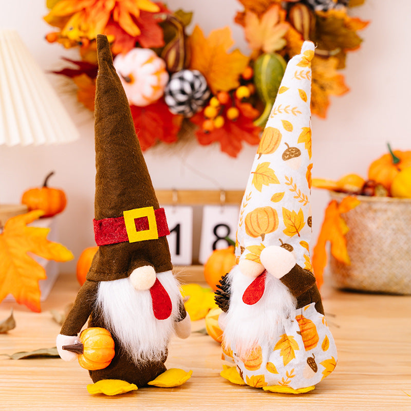 Thanksgiving Turkey Pumpkin Gnome