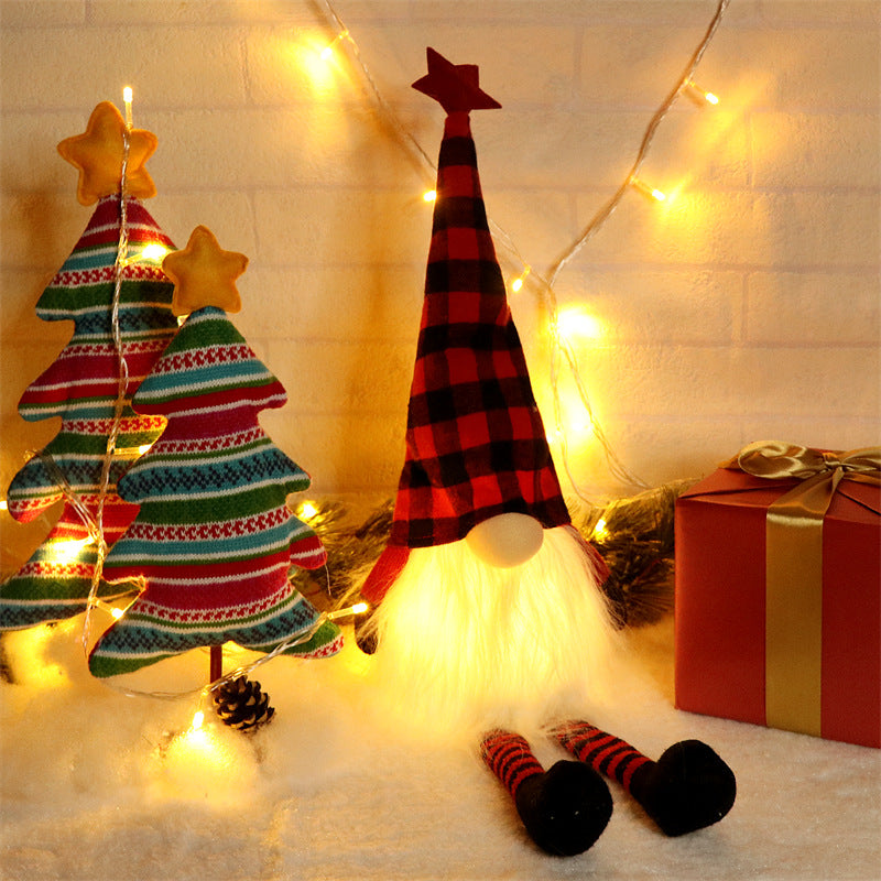Christmas Glowing Long-legged Gnome