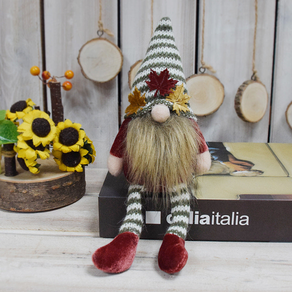 Knitted Leggy Maple Gnome