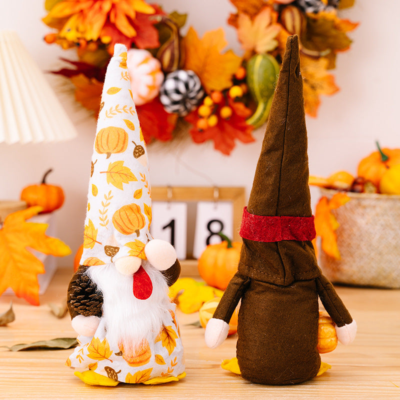 Thanksgiving Turkey Pumpkin Gnome