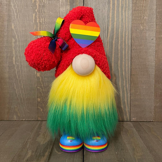 Rainbow Heart Gnome