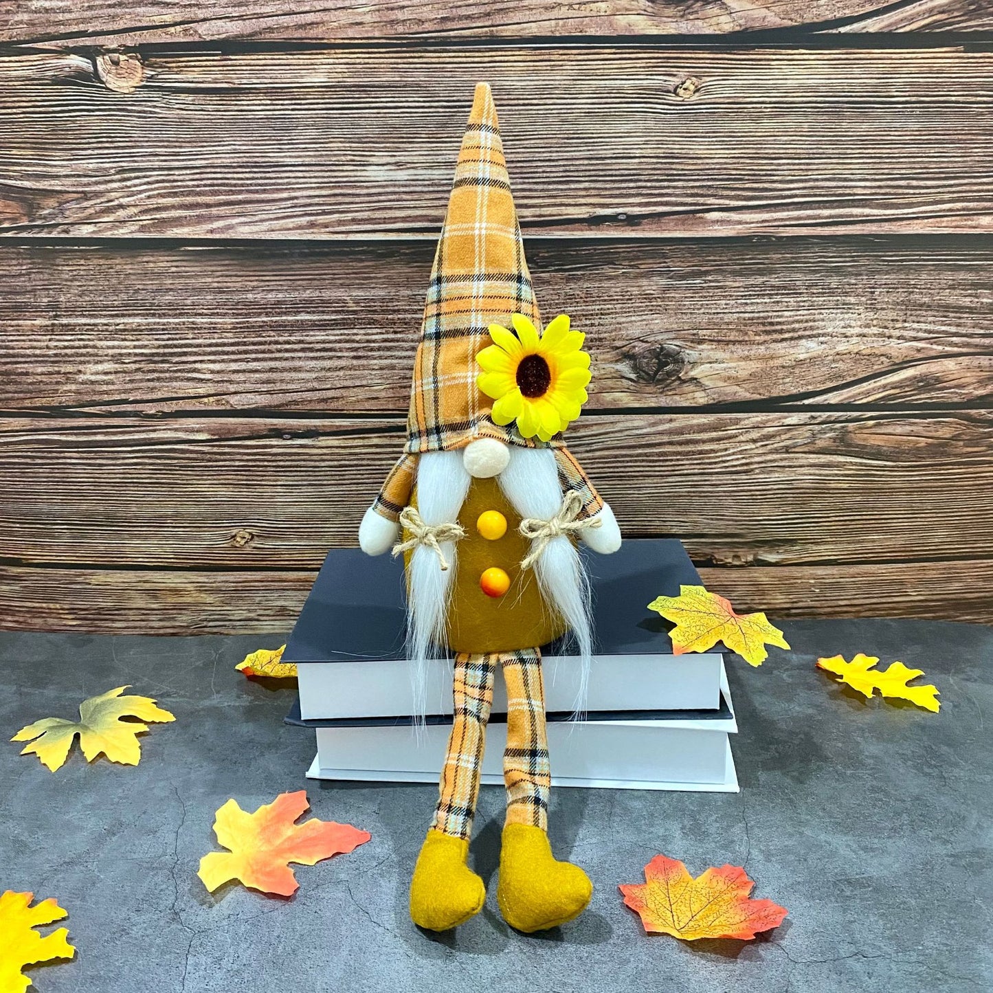 Sunflower Fall Long-legged Gnome