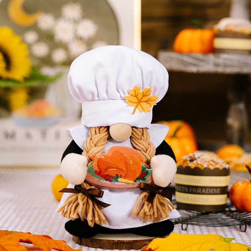 Autumn Thanksgiving Chef Gnome