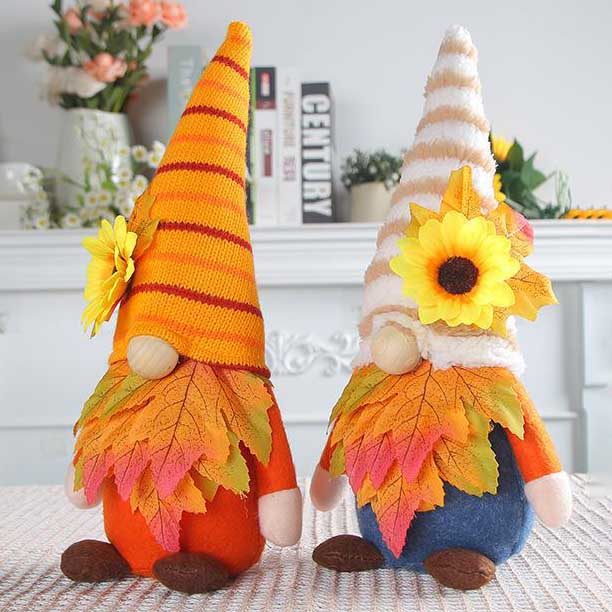 Harvest Maple Sunflower Gnomes