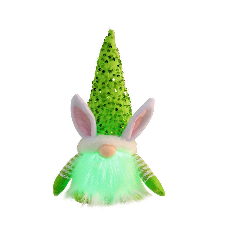 Easter LED Sequin Bunny Gnome