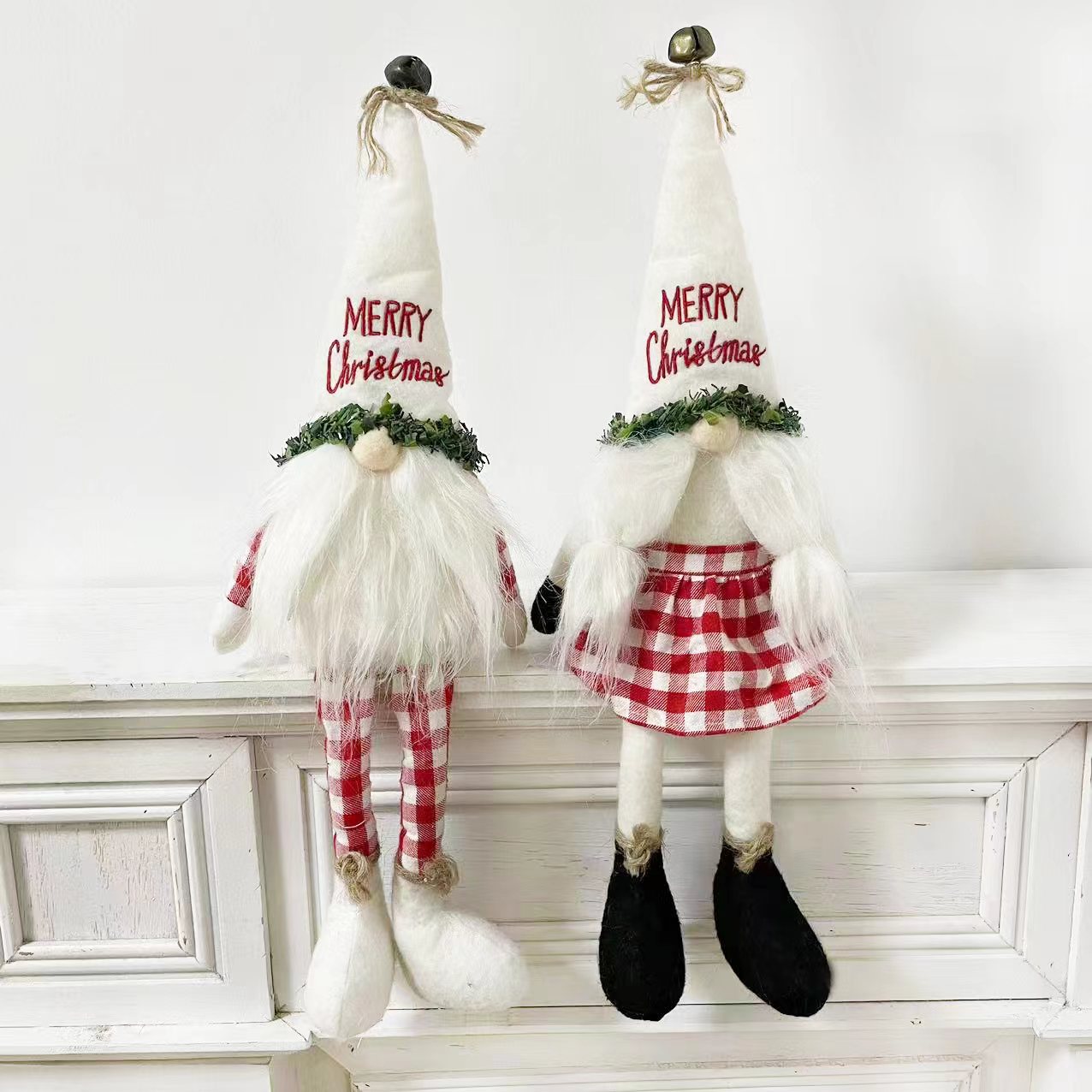 Christmas Embroidery Leggy Gnome