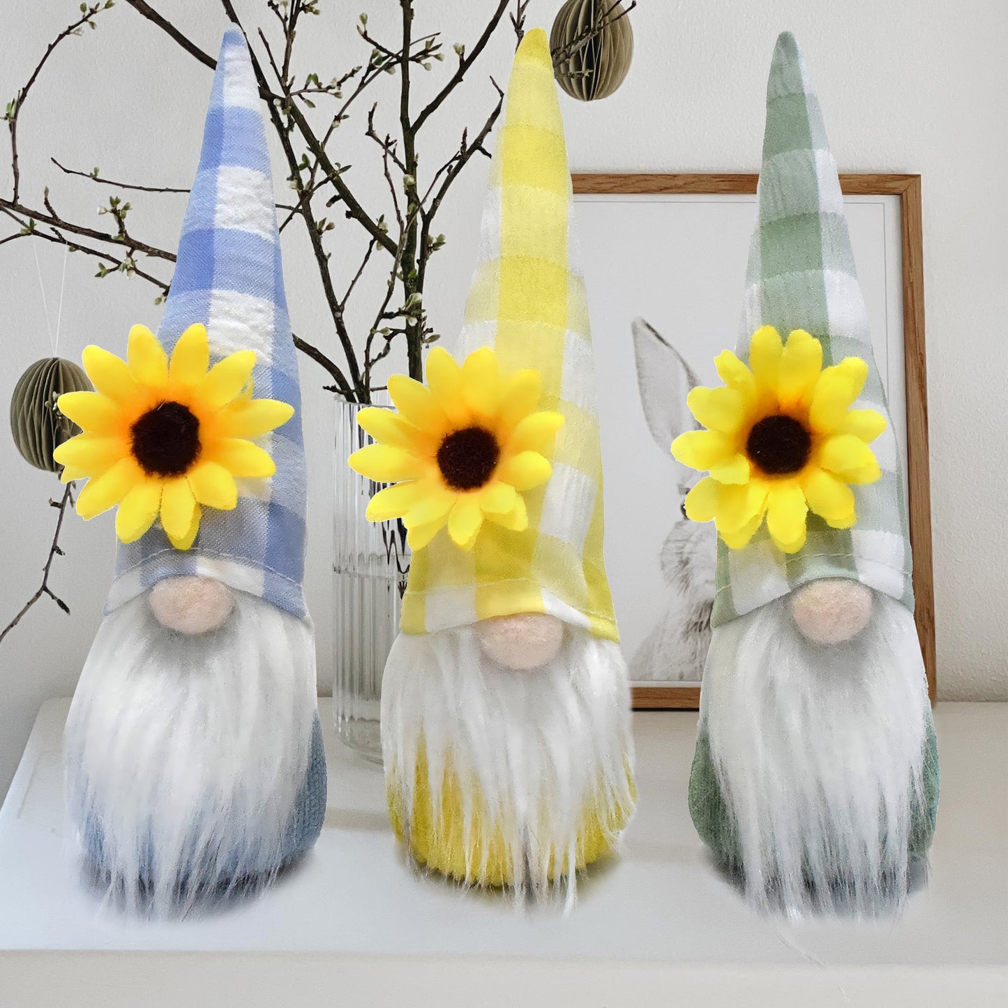 Sunflower Spring Gnome Set