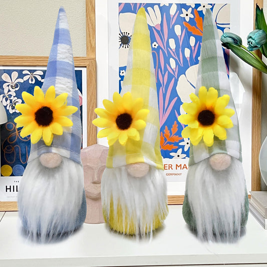 Sunflower Spring Gnome Set