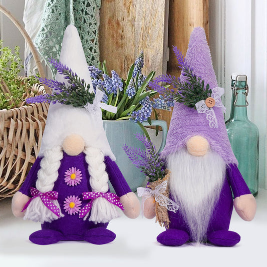 Spring Lavender Gnome