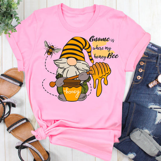 Gnome is Where My Honeybee T-Shirt