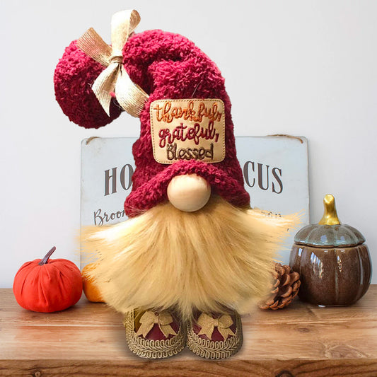 Thankful Grateful & Blessed Gnome
