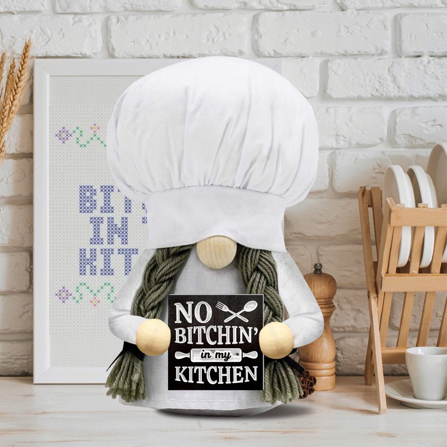 No Bitchin' in My Kitchen Gnome