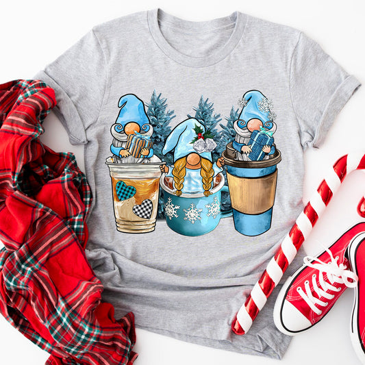 Winter Coffee Gnome T-Shirt