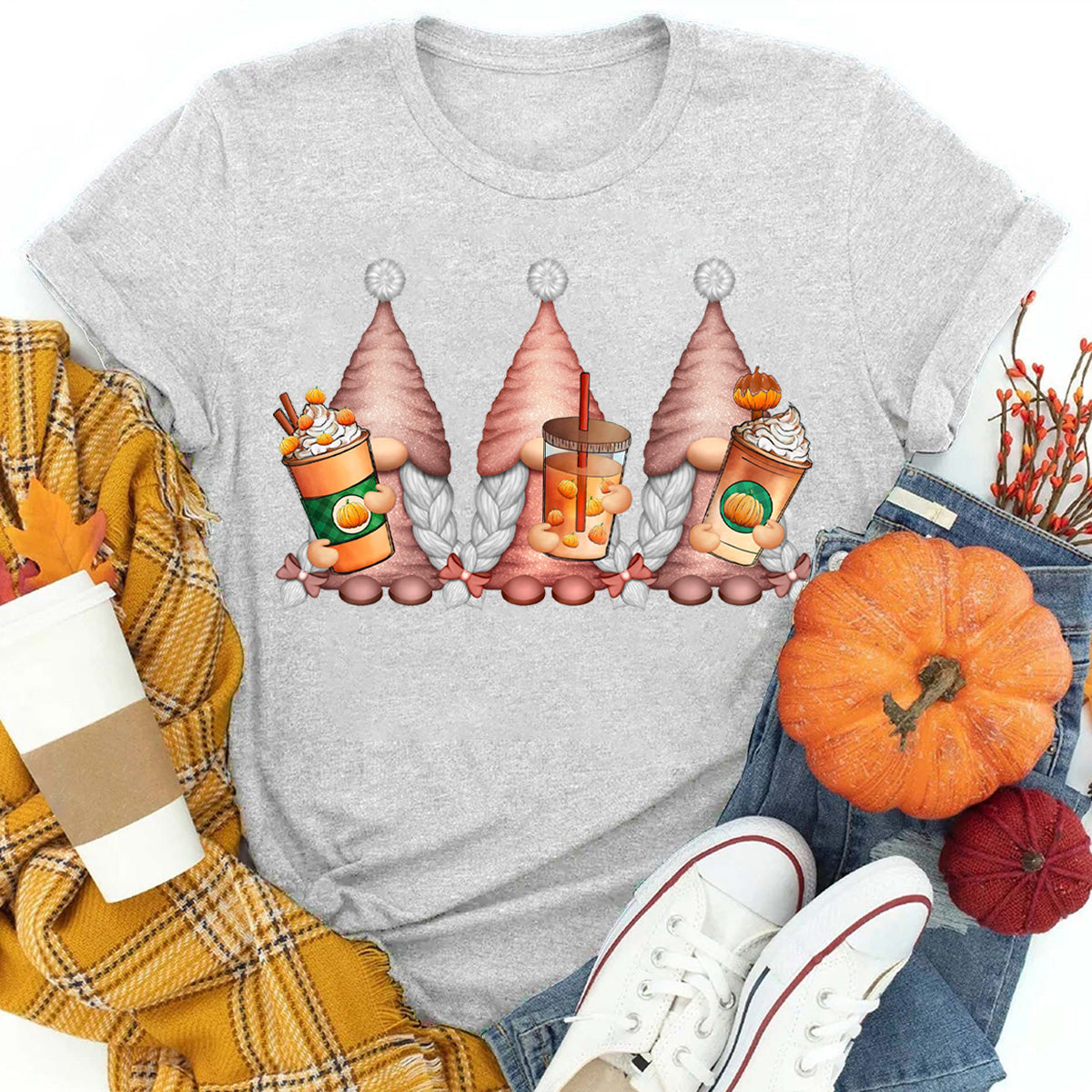 Fall Coffee Gnomes T-Shirt