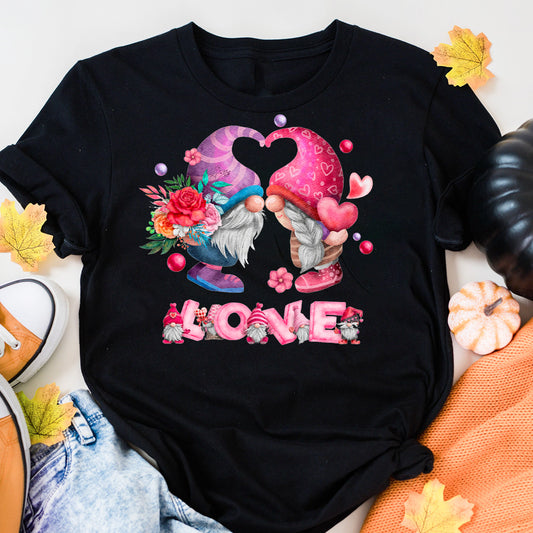 Romantic Couple Gnomes T-Shirt
