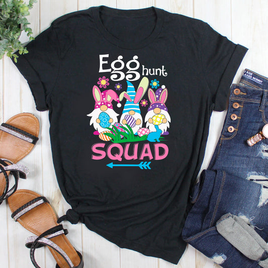 Egg Hunt Squad Easter Funny Gnomes Lovers T-Shirt