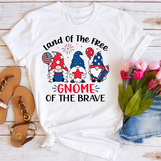 Land of the Free Gnome of the Brave T-Shirt