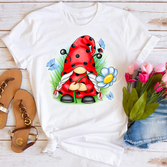 Summer Ladybug Gnome T-Shirt