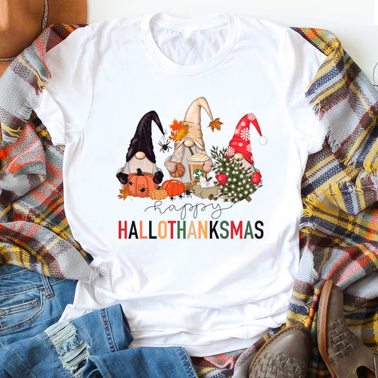 Hallo Thanksmas Gnomes T-Shirt