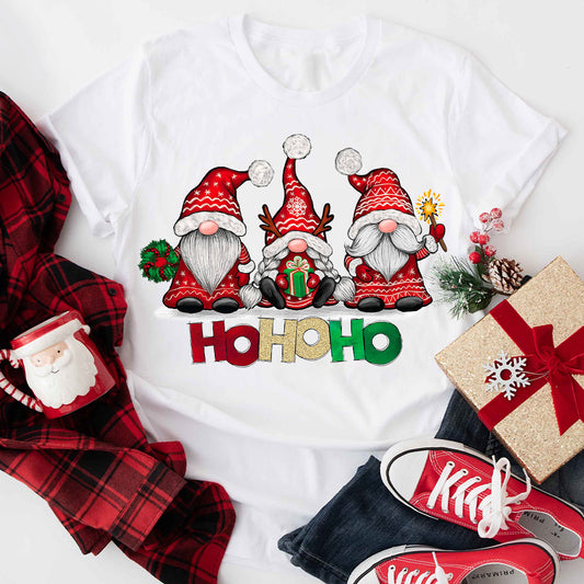 Ho Ho Ho Gnomes Christmas T-Shirt