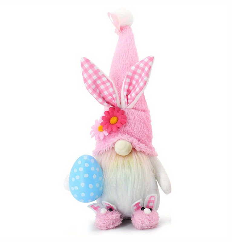 Easter Bunny Gnome with Eggs