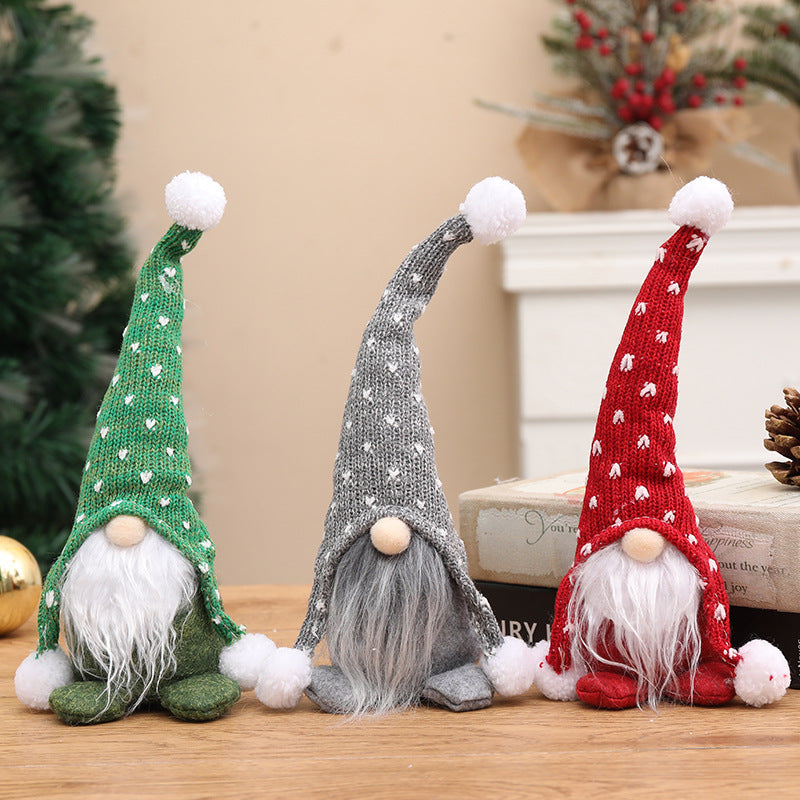 Christmas Special Pack of Five Knitted Gnomes