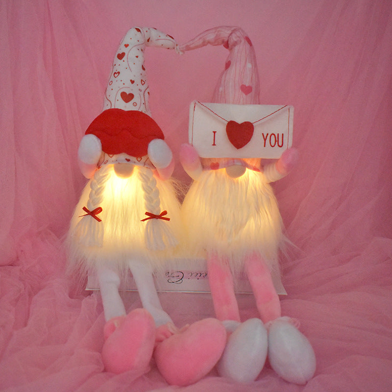 Valentine's Day LED Heart Gnome