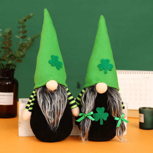 St. Patrick's Day Striped Gnome