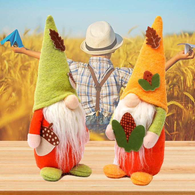 Harvest Corn and Acorn Gnome
