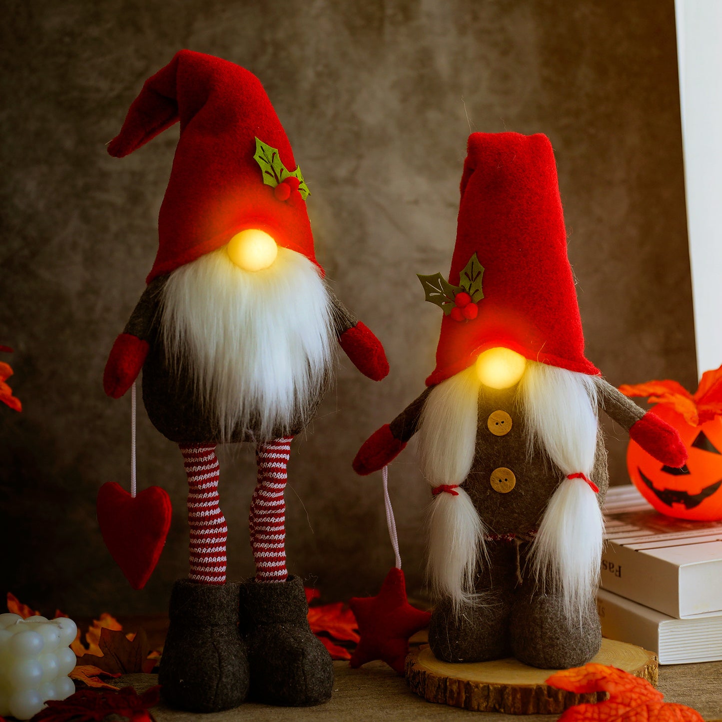 Christmas Glowing Retractable Gnome