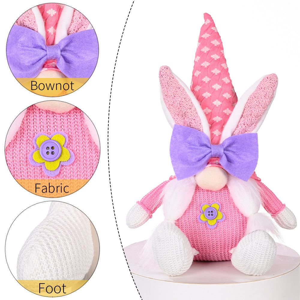 Easter Bow Knot Gnome