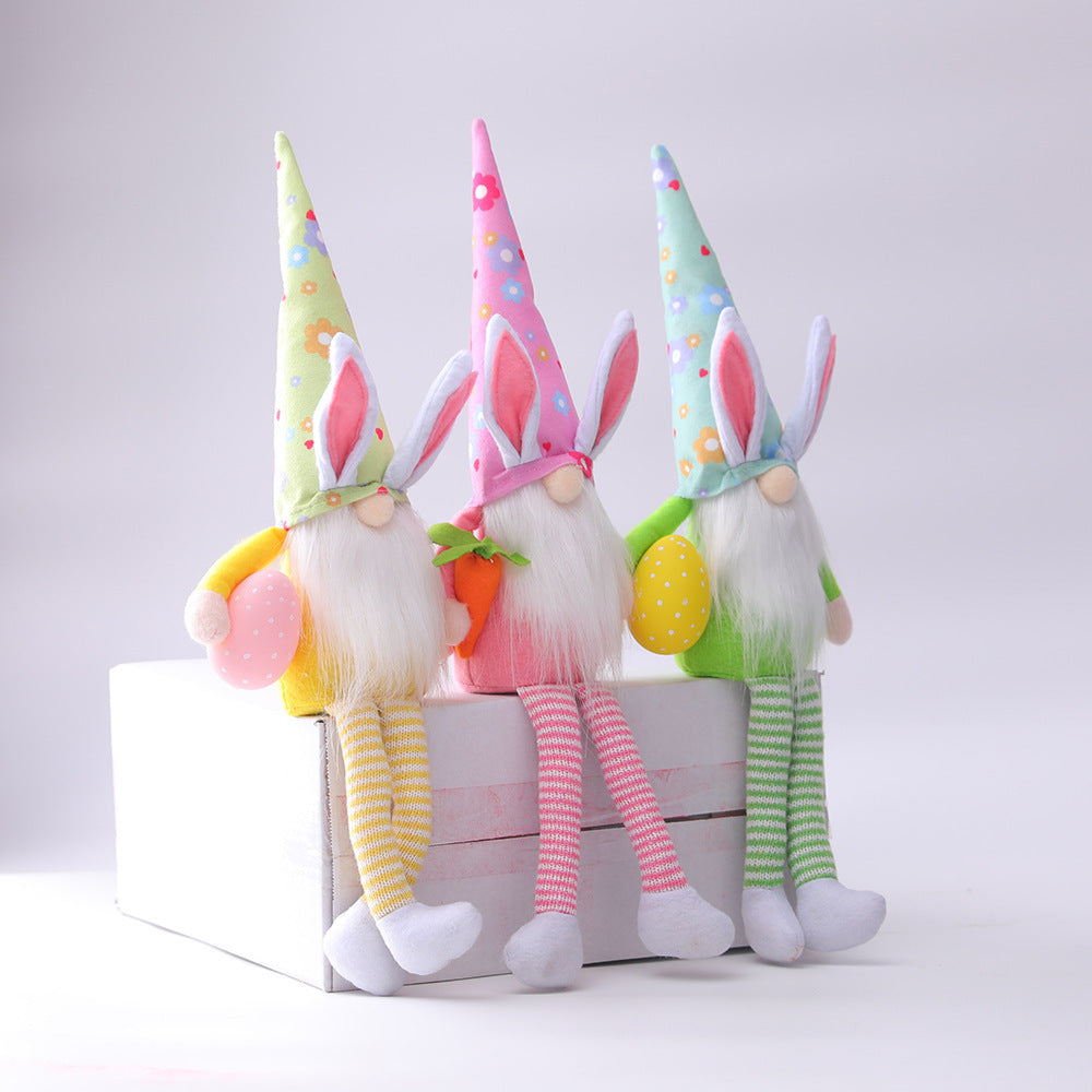 Easter Long-legged Colorful Gnome