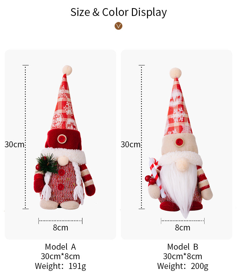 Christmas Snowflake Hat Gnome