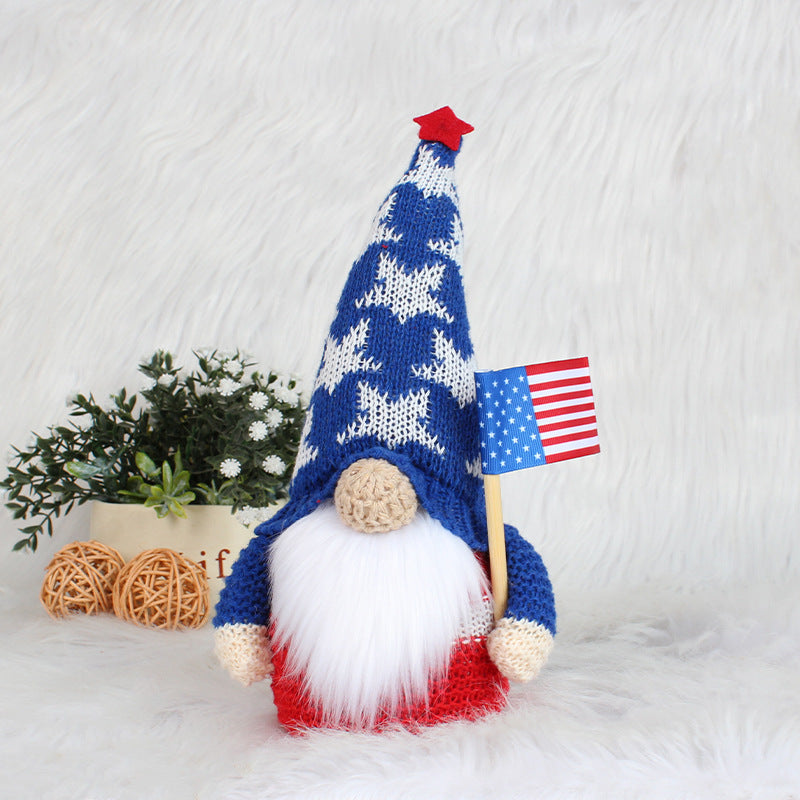 Glowing 4th of July Gnome