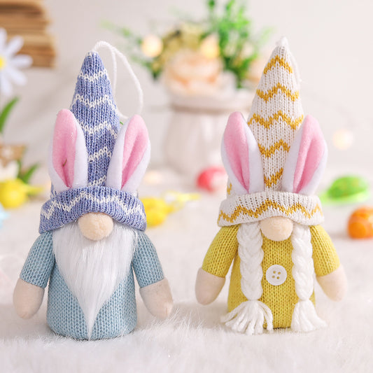 Knitted Spring Easter Gnome