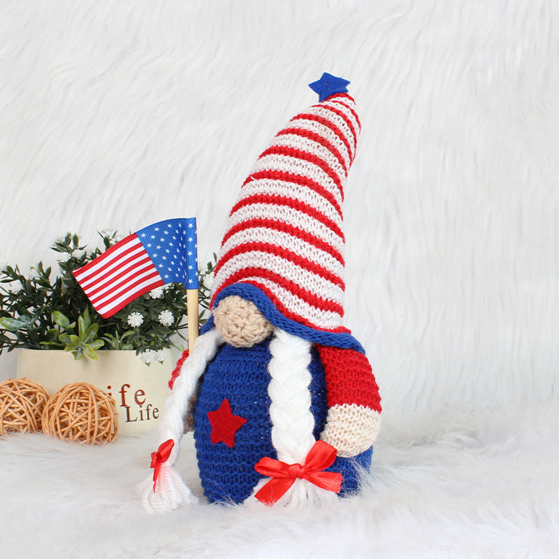 Glowing 4th of July Gnome