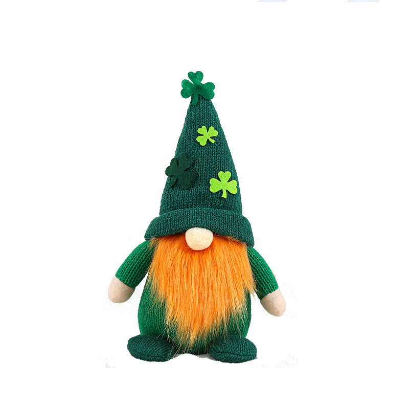 St. Patrick's Day Knitted Gnome