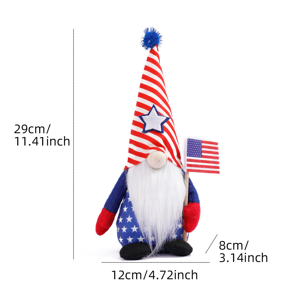 4th of July Patriotic Gnome