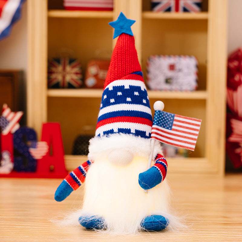 4th of July Glowing Gnome