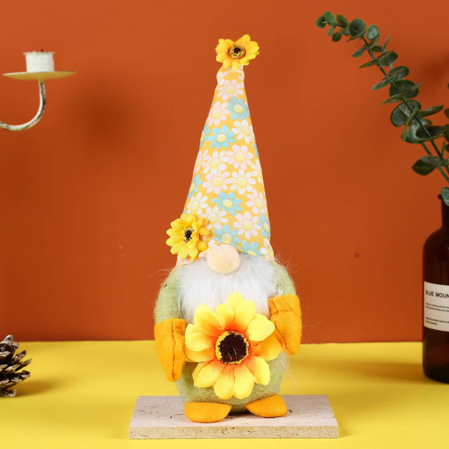 Rustic Sunflower Gnome