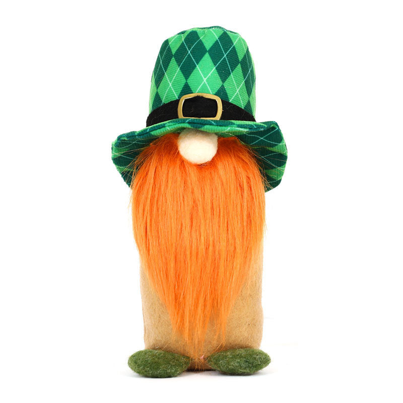 Saint Patrick's Day Plaid Hat Gnome
