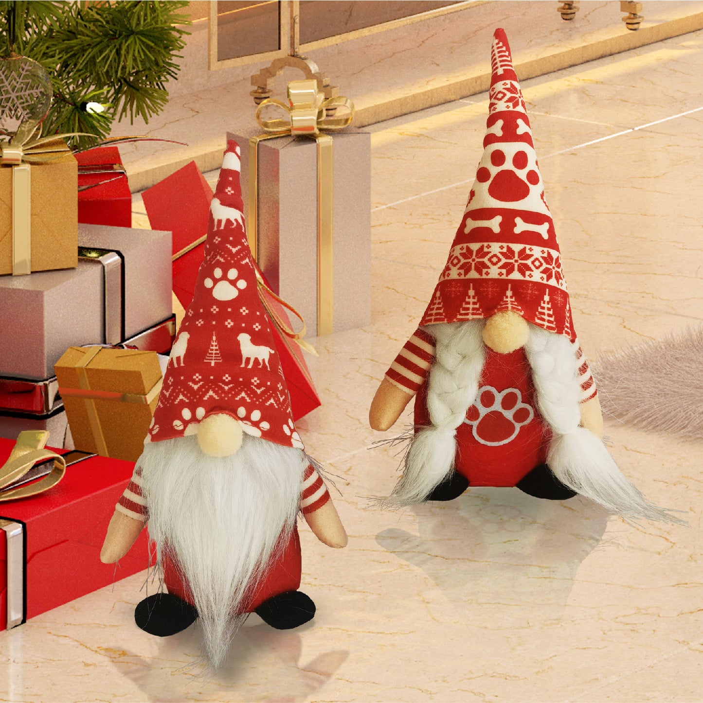 Christmas Dog Gnome